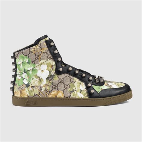 gucci high tips with studs|farfetch Gucci high top.